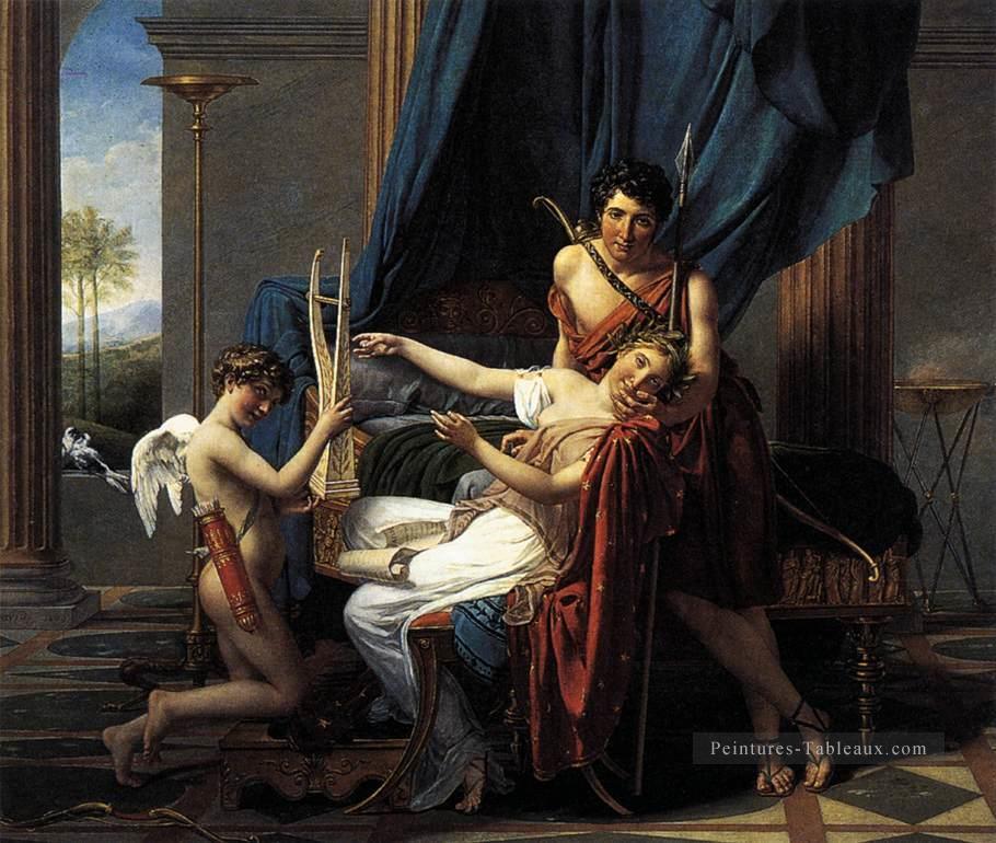 Sappho et Phaon néoclassicisme Jacques Louis David Peintures à l'huile